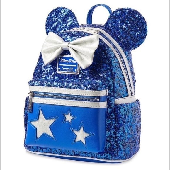 Wish’s Come True Blue Loungefly Backpack - Picture 2 of 11